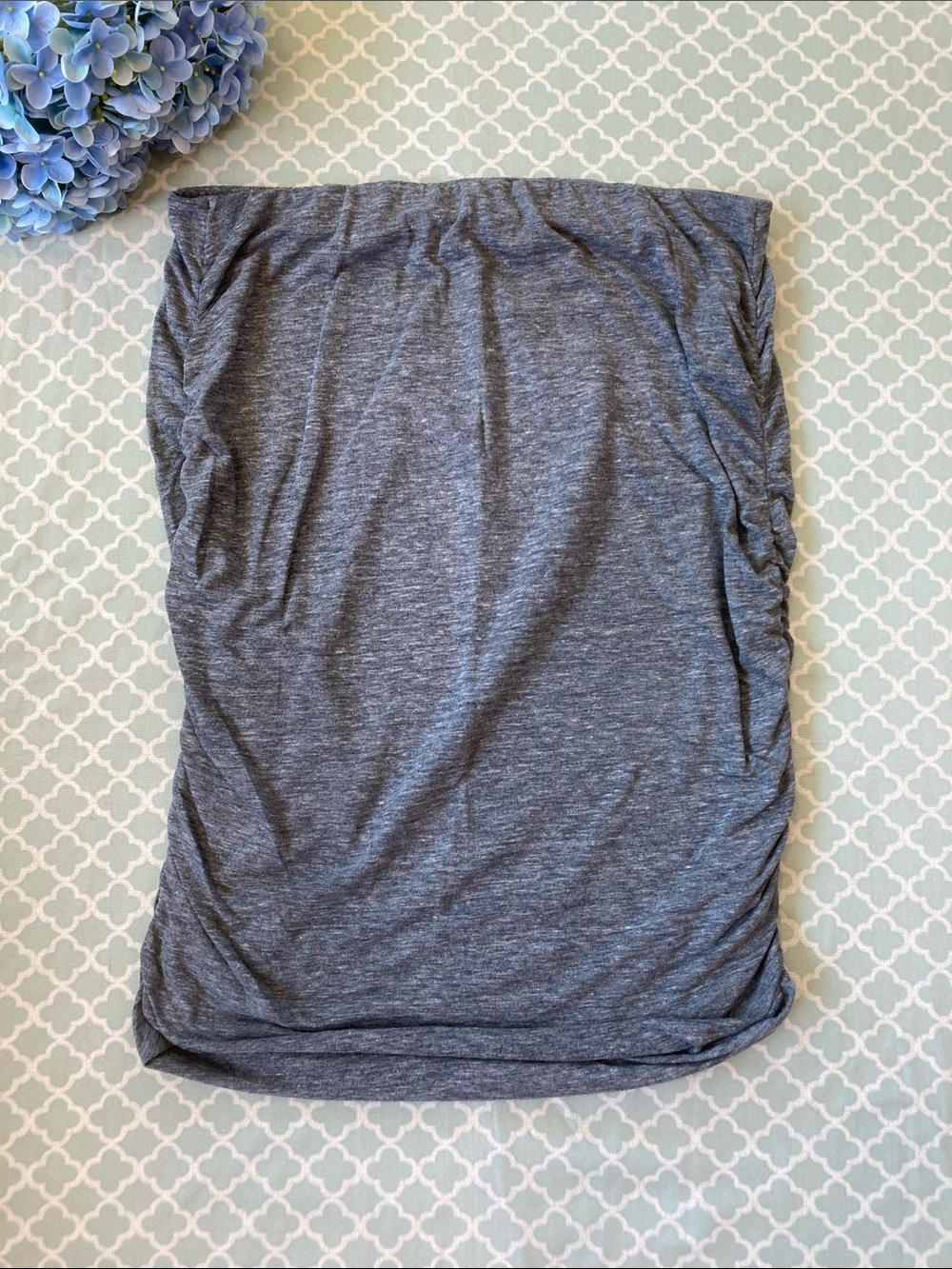 Old Navy Gray Ruched Pencil Skirt L